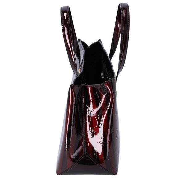 Louis Vuitton Vernis Rayures Wilshire PM Amarante Stripe Patent Leather - Picture 2 of 9